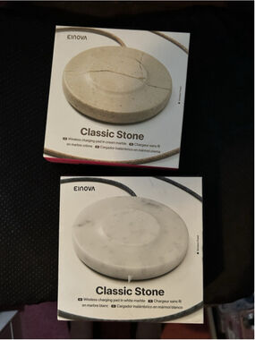 Einova Classic Stone Wireless Charging Pad Genuine Marble-Two Varieties